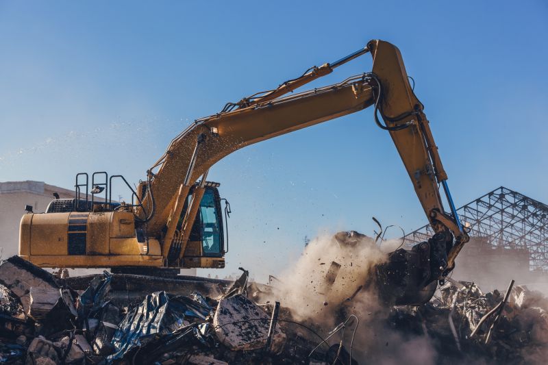 Demolition Equipment in Use